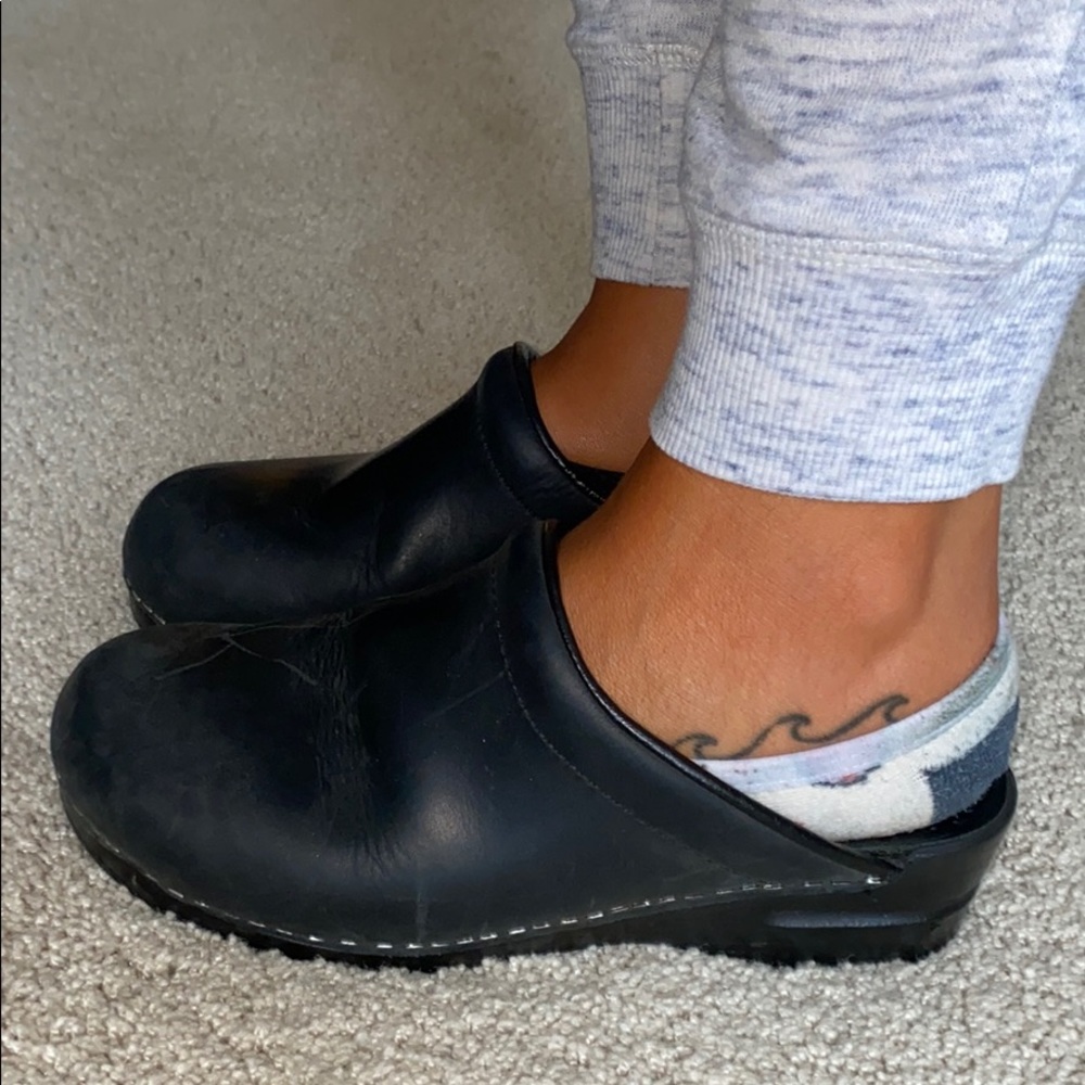 Dansko black slip on